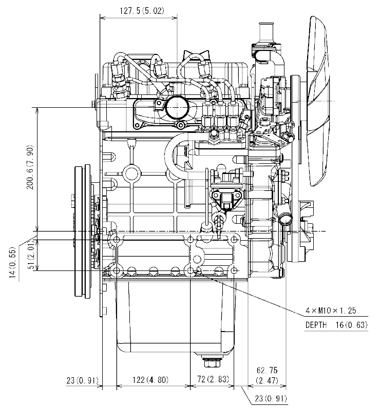 Kubota Diesel Engine D722 Diesel Parts & Service